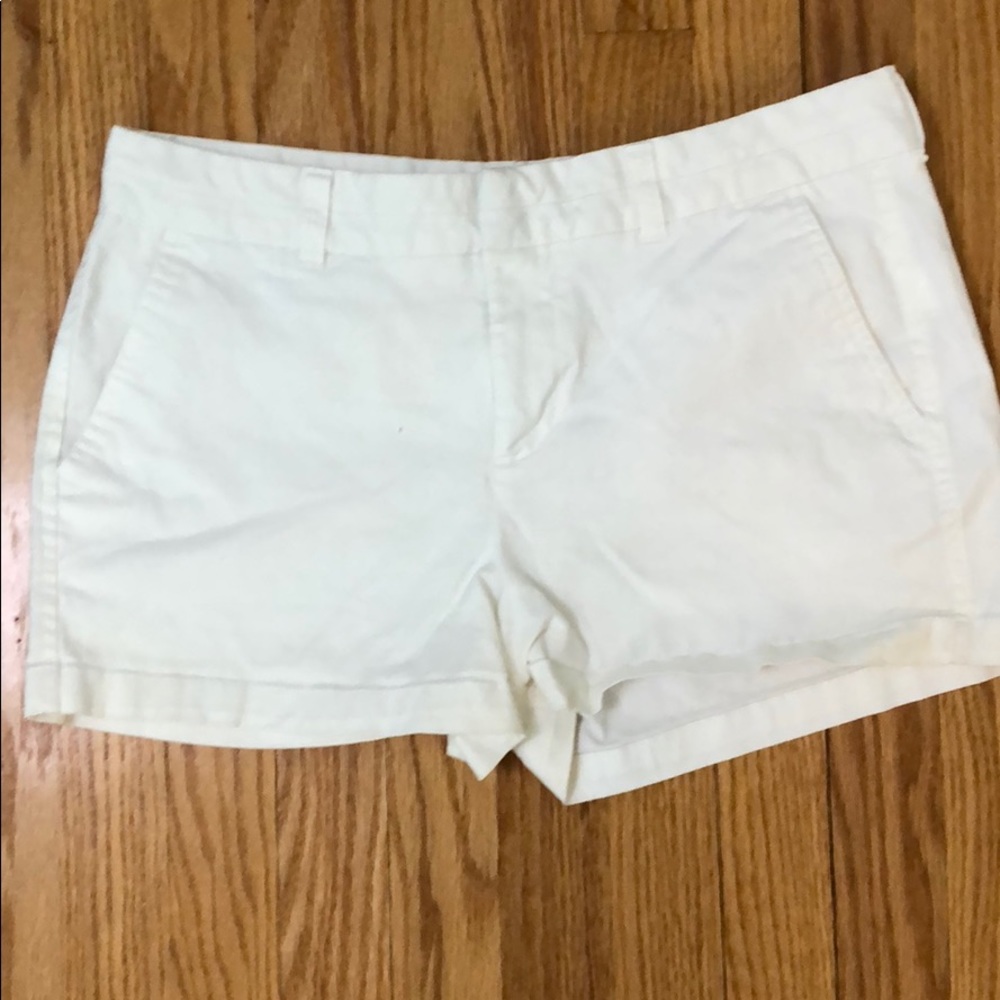 White khaki shorts